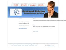 Tablet Screenshot of pantanalbrindes.com